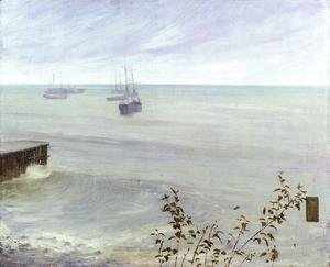 James Abbott McNeill Whistler - Symphony in Grey and Green- The Ocean  1866-72