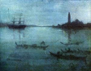 James Abbott McNeill Whistler - Nocturne in Blue and Silver: The Lagoon, Venice