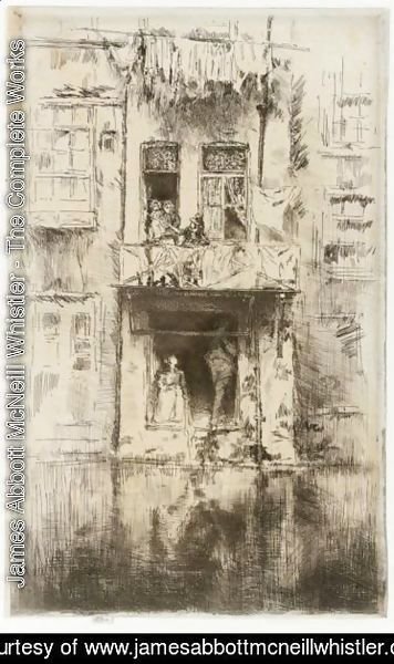 James Abbott McNeill Whistler - Balcony, Amsterdam 2